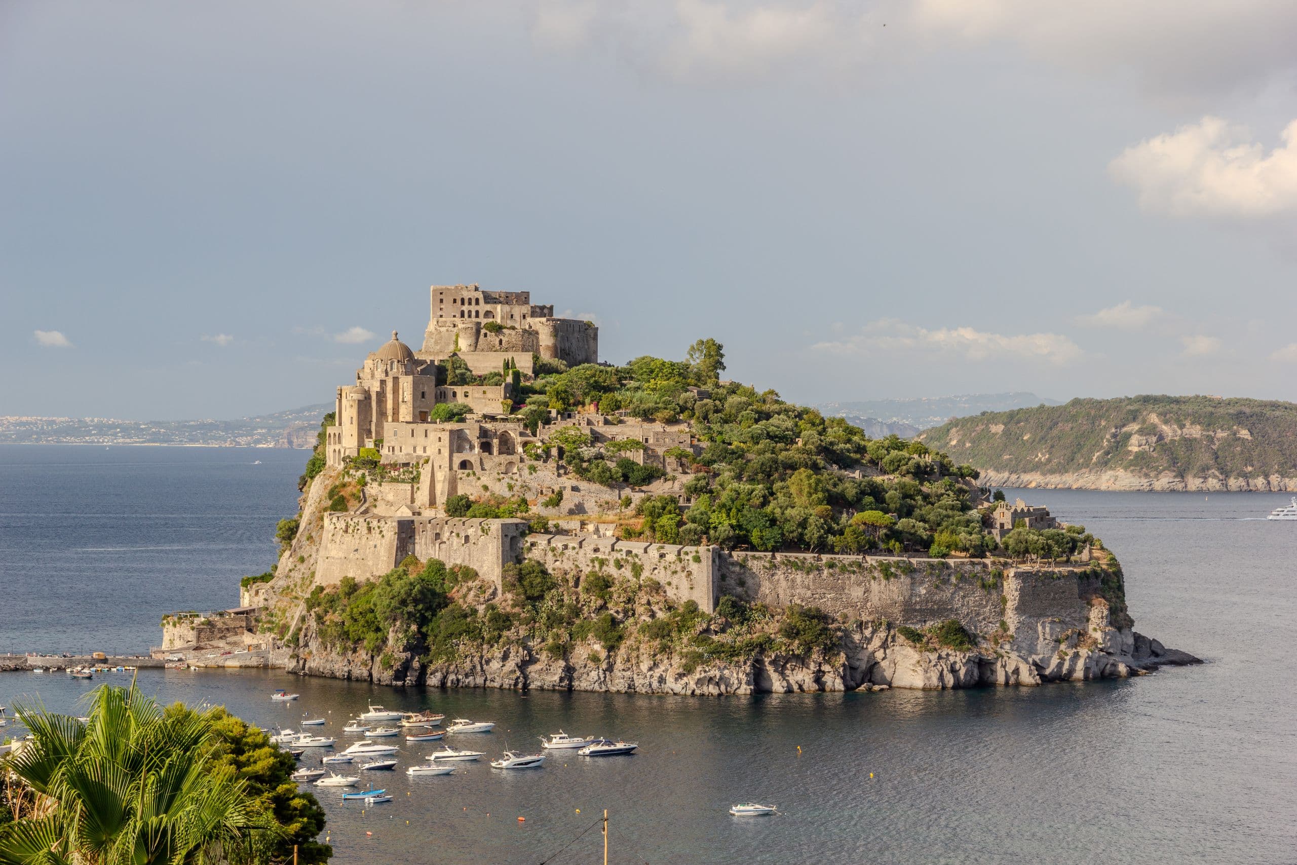 Castello Aragonese di Ischia al tramonto